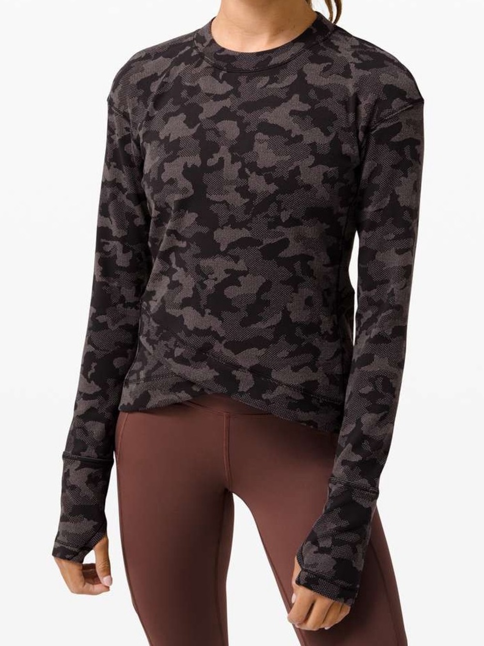 Lululemon Close to Crossing Long Sleeve Rulu Heritage Camo Size 6